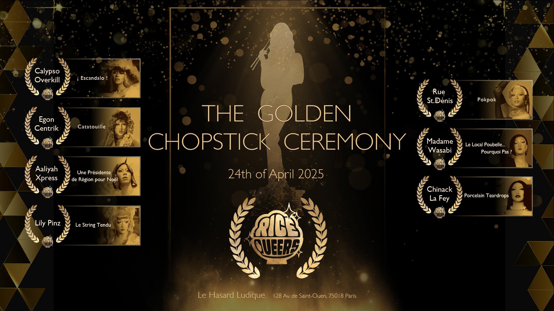 Rice Queers : The Golden Chopstick Ceremony I Le Hasard Ludique