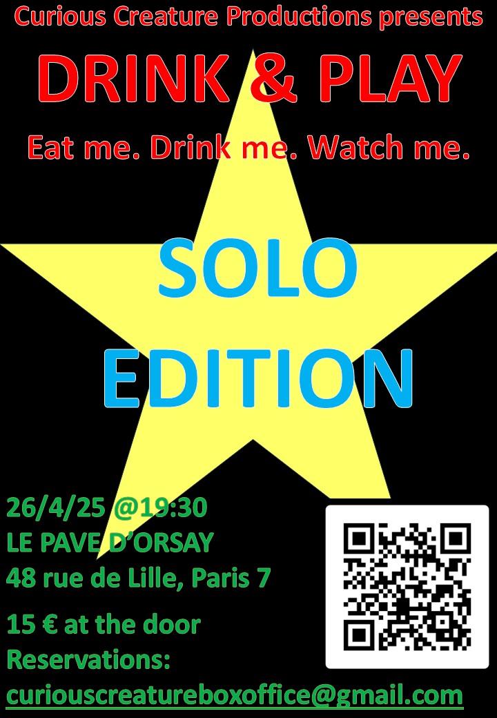 DRINK & PLAY : SOLO EDITION !